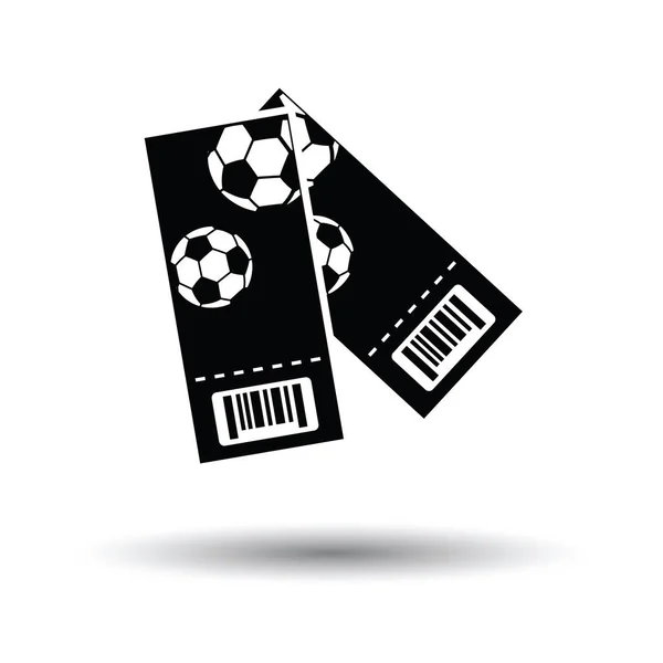 Två fotboll biljetter ikonen — Stock vektor