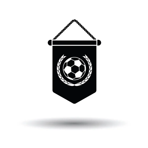 サッカー優勝旗アイコン — ストックベクタ