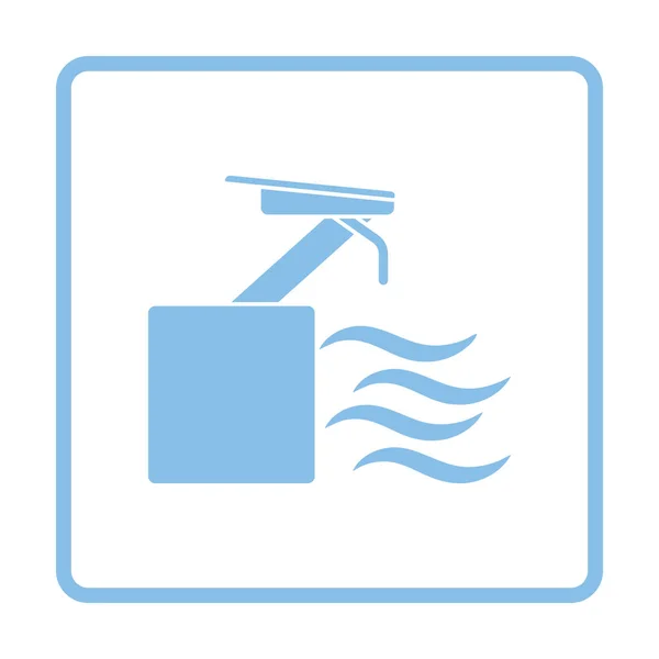 Stand de plongée icône — Image vectorielle
