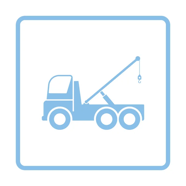 Auto trekkende vrachtwagen pictogram — Stockvector