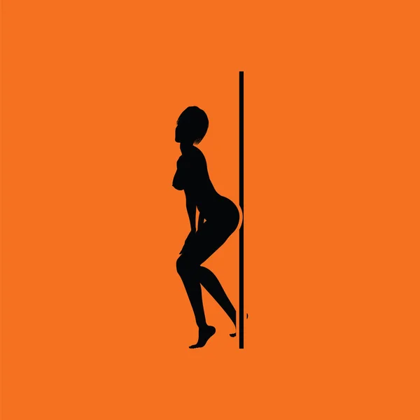 Striptizerka night club ikona — Wektor stockowy