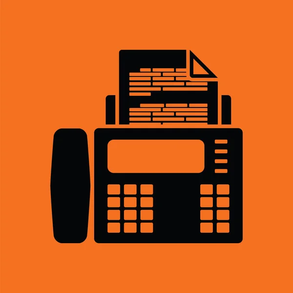 Afbeelding van het pictogram Fax. — Stockvector