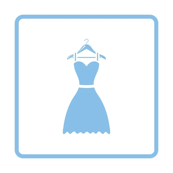 Elegant dress on shoulders icon — Stock Vector