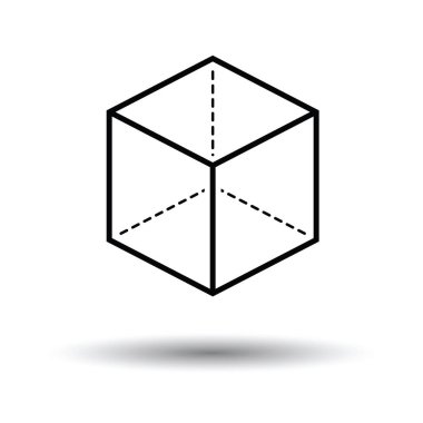 Projeksiyon simgesiyle küp