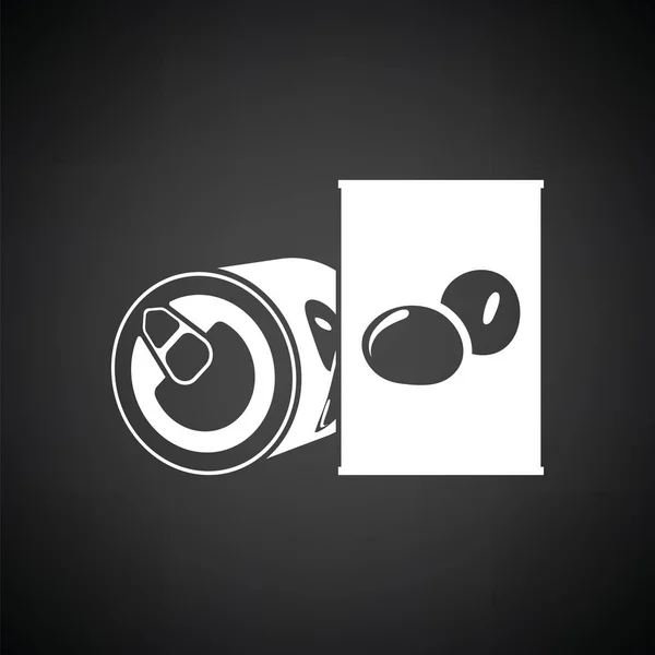 Olive peut icône — Image vectorielle