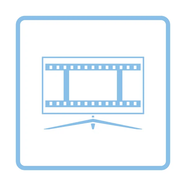 Ikon layar TV Cinema - Stok Vektor