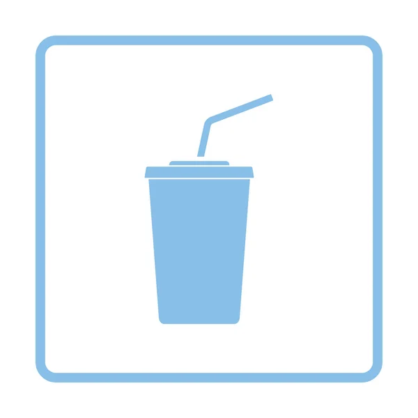 Icono de bebida de soda de cine — Vector de stock