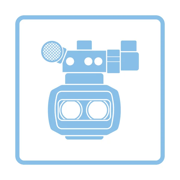 Icône caméra de film 3d — Image vectorielle