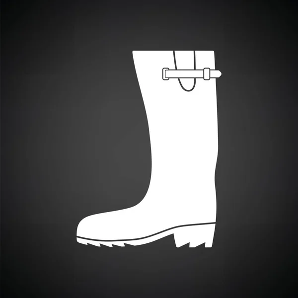 Ícone de bota de borracha — Vetor de Stock