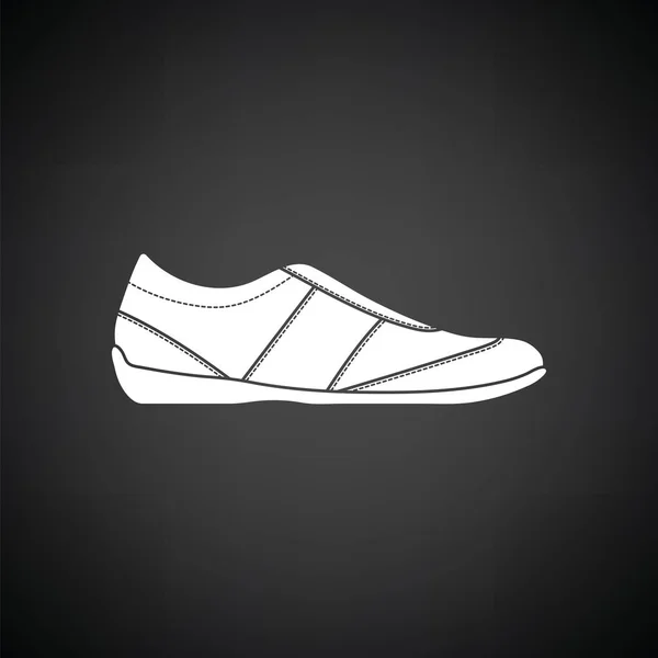 Pria ikon sepatu kasual - Stok Vektor