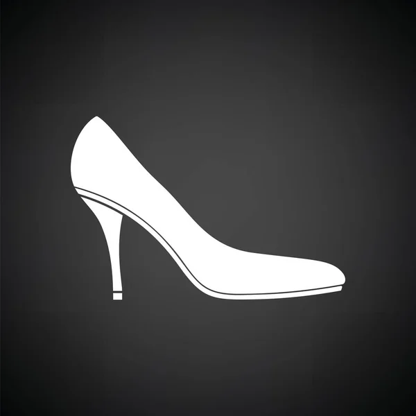 Talon moyen chaussure icône — Image vectorielle