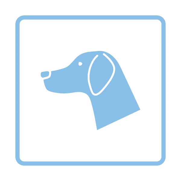 Icono cabeza de perro — Vector de stock