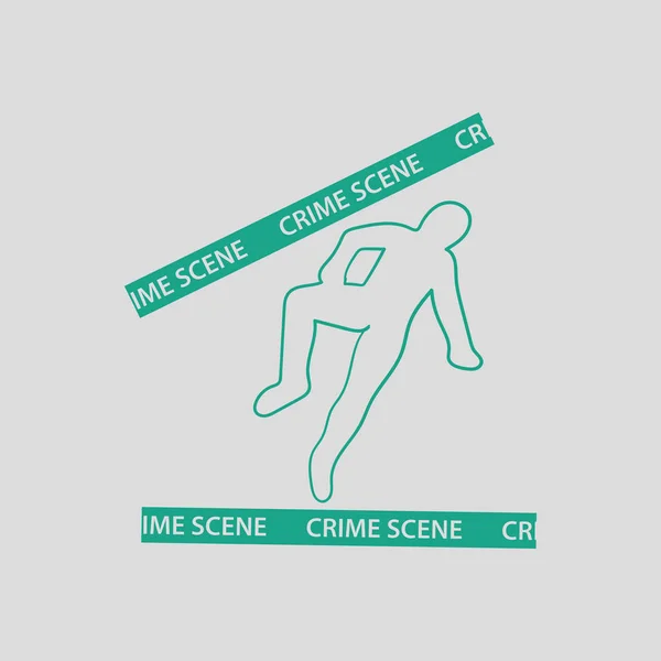 Crime scene icon — Stock Vector