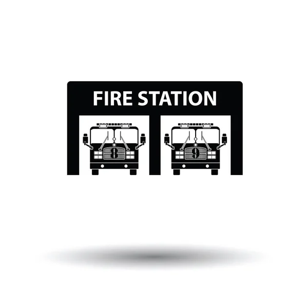 Fire station icon — Stock Vector