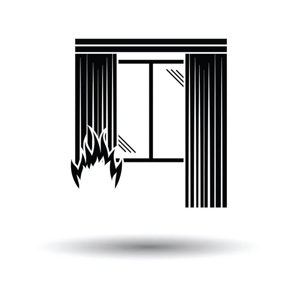 Ikona domu ognia — Wektor stockowy