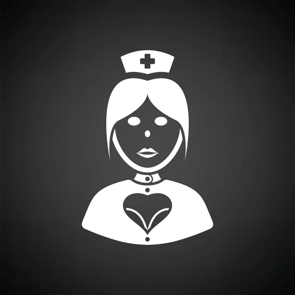 Hemşire kostüm simgesi — Stok Vektör