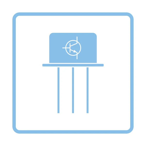 Ilustración del icono del transistor . — Vector de stock