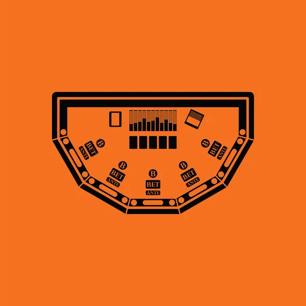 Icono de mesa de poker — Archivo Imágenes Vectoriales