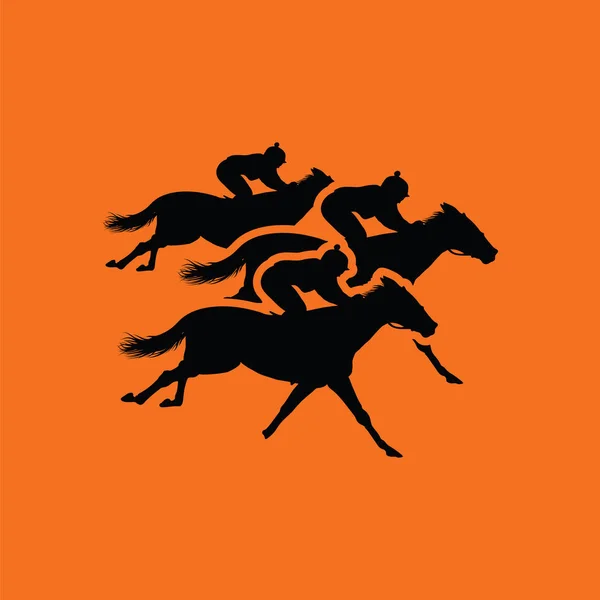 Icona passeggiata a cavallo — Vettoriale Stock