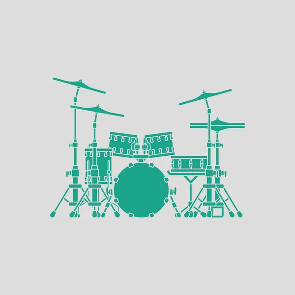Ícone conjunto de tambor —  Vetores de Stock