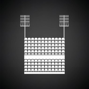 Stadium tribune with seats vector Stadium tribune with seats vector