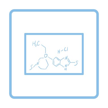 Simge kimya Formula sınıf yazı tahtası üzerinde