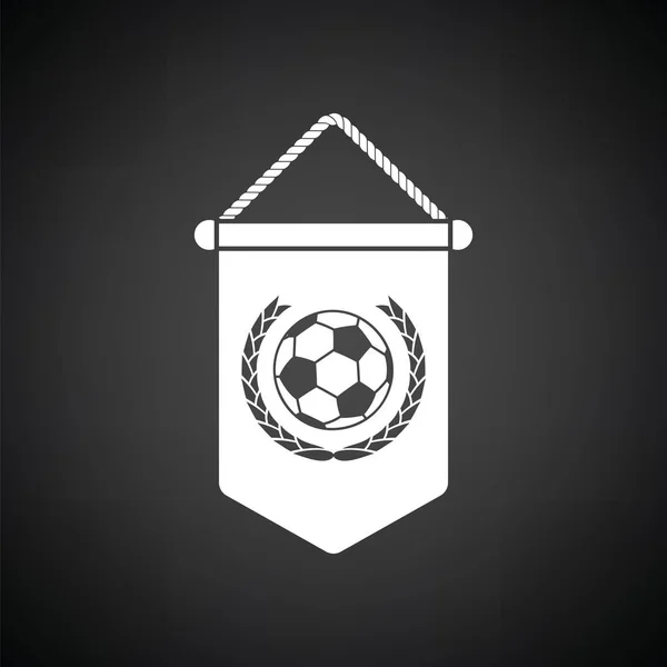 Icono de banderín de fútbol — Archivo Imágenes Vectoriales