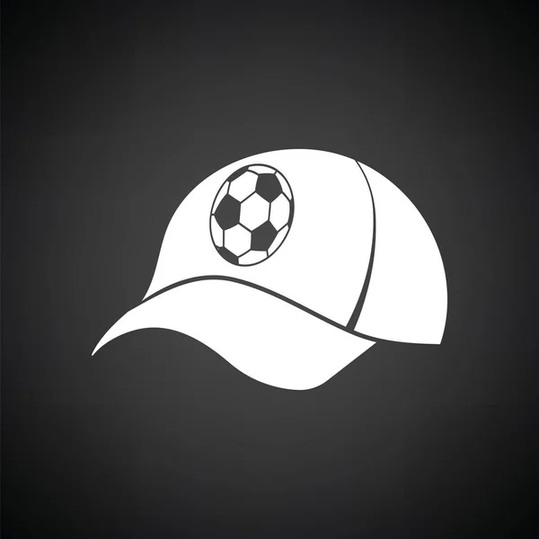 Football fans cap icon — Stock Vector