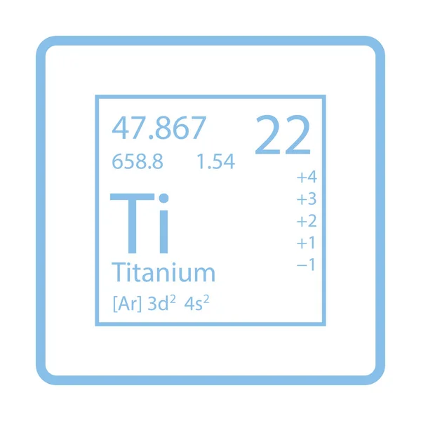 Icono del elemento químico — Vector de stock