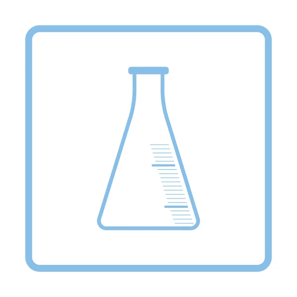 Icône de fiole de cône de chimie — Image vectorielle