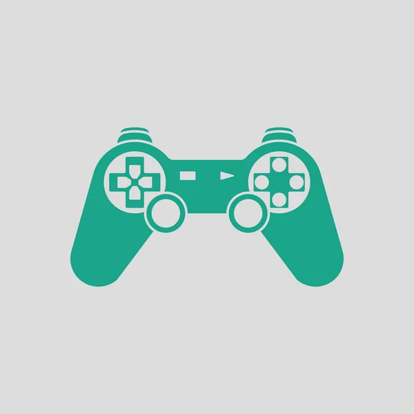 Icône de manette de jeu verte — Image vectorielle