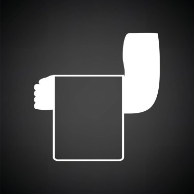 Garson eliyle havlu simgesi