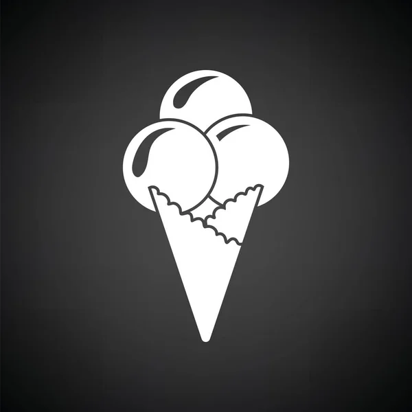 Ice - cream cone pictogram — Stockvector