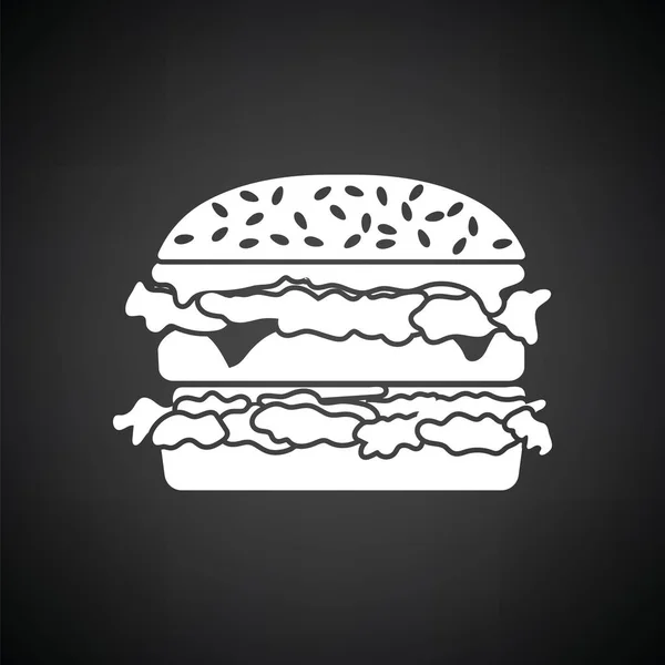 Ilustração do ícone de hambúrguer . — Vetor de Stock