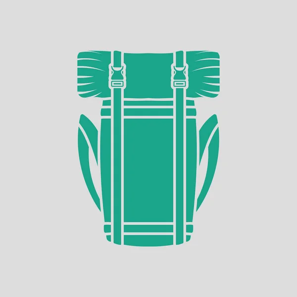 Кемпінг рюкзак значок — стоковий вектор