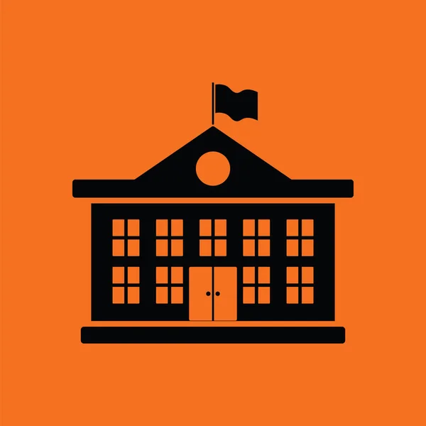 Ikonę budynku szkoły — Wektor stockowy