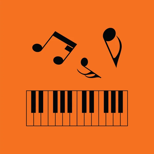 Ikona klawiatury fortepianu — Wektor stockowy