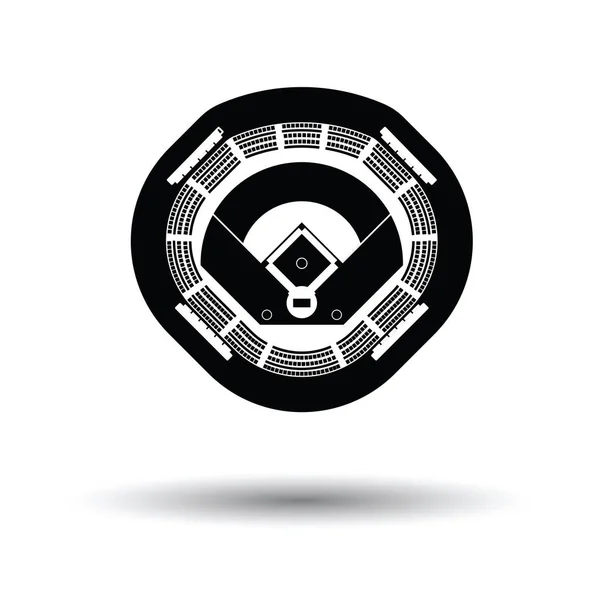 Baseball stadium ikona — Wektor stockowy