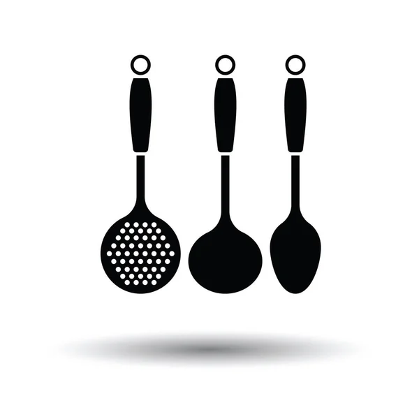 Ladle set icon — Stock Vector