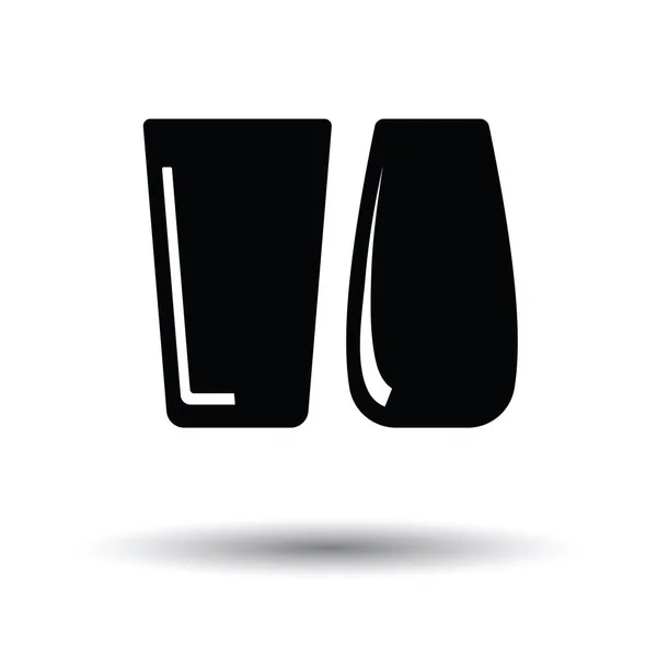 Två glas ikon — Stock vektor