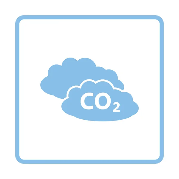 CO 2 cloud icon — Stock Vector