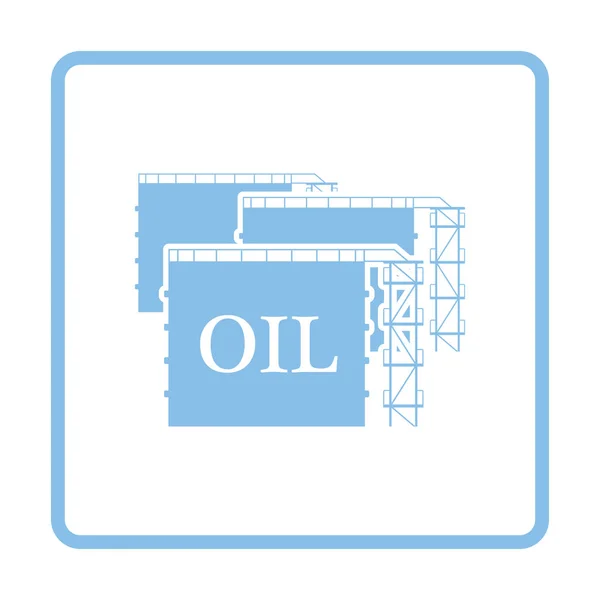 Ícone de armazenamento de tanque de óleo — Vetor de Stock