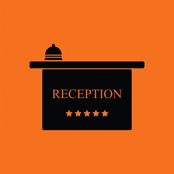 Hotel recepció ikon — Stock Vector
