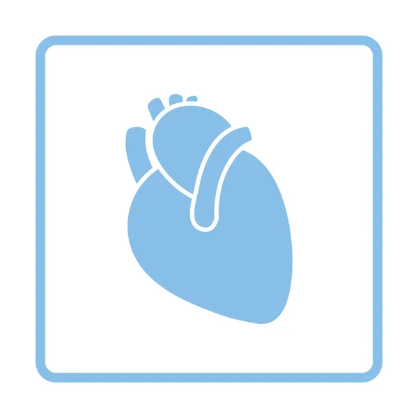 Lidské srdce ikona — Stockový vektor