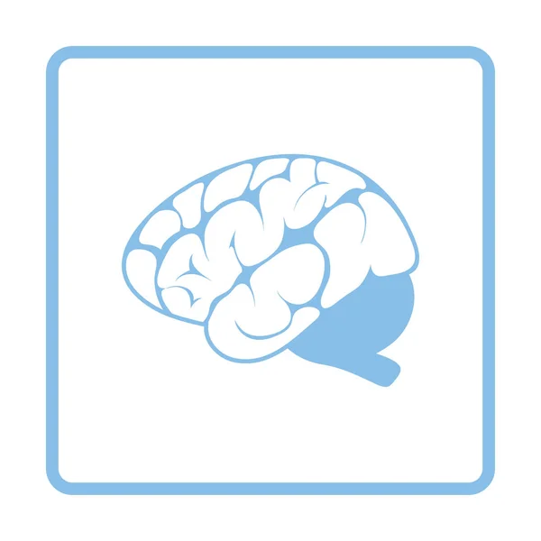 Ilustração ícone do cérebro . — Vetor de Stock