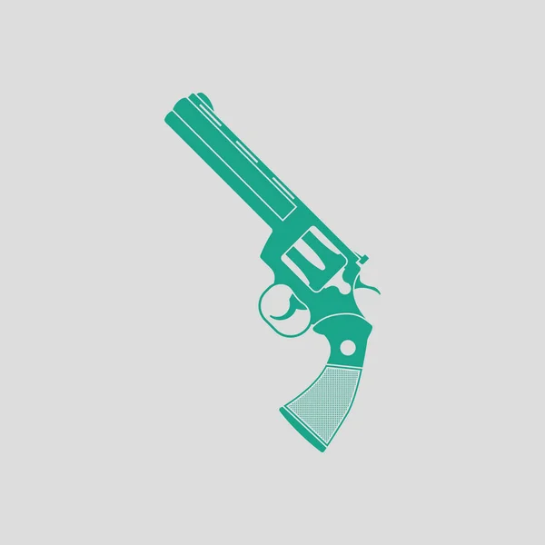 Revolver, pisztoly ikon — Stock Vector