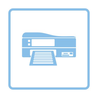 Yazıcı simgesi illüstrasyon.