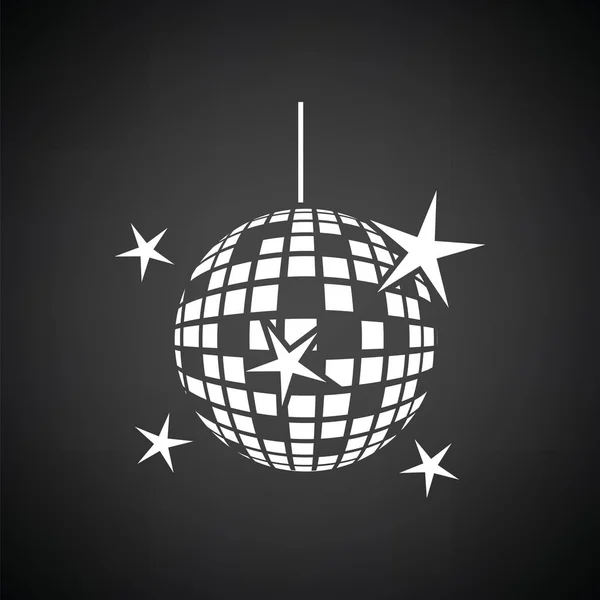 Nachtclubs, disco bol pictogram — Stockvector