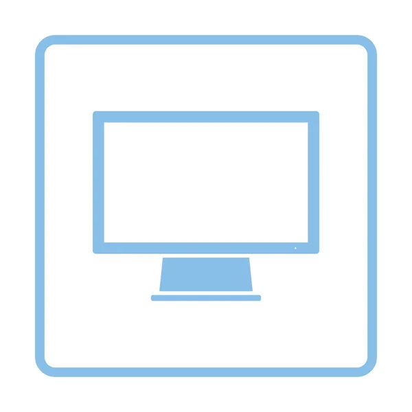 Obrázek ikony monitoru. — Stockový vektor