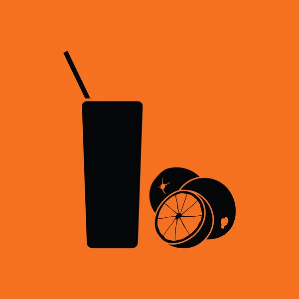 Symbol für Orangensaft — Stockvektor